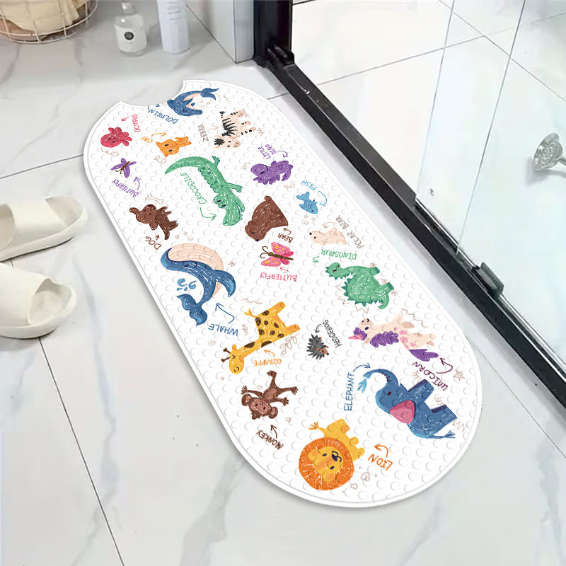 [Tapis antidérapant massant] Tapis de bain ovale antidérapant avec — Monptitlou