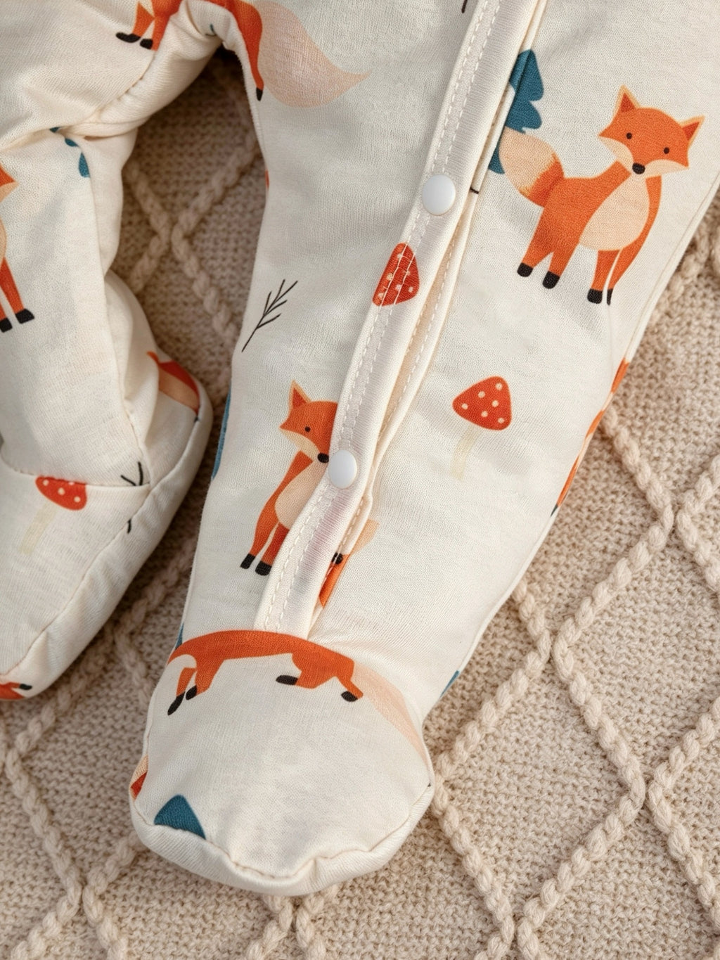 Combinaison longue manche à pieds ouverts avec chapeau — Monptitlou