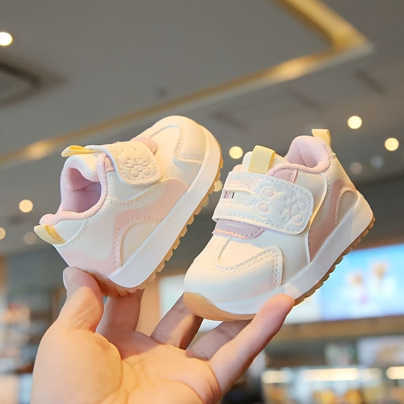 Chaussures premières marches garçons filles 0-1 an fermeture à scratch — Monptitlou