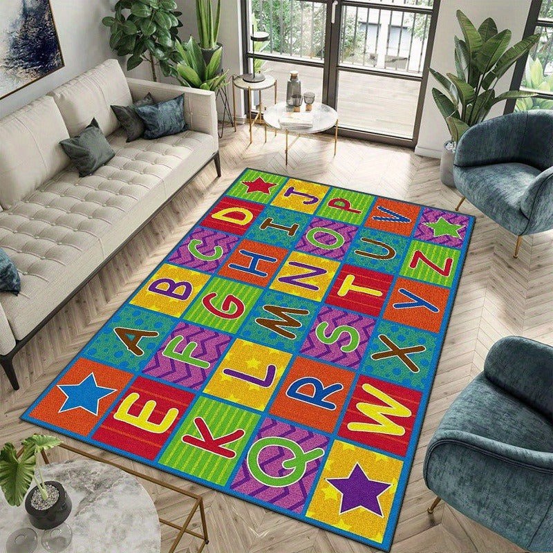 Tapis de jeu de lettres colorées — Monptitlou