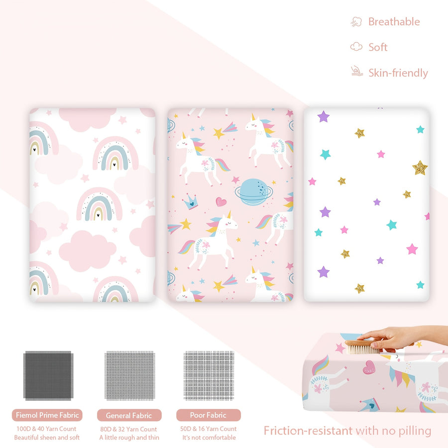 L'ensemble de 3 draps de lit mesure 132 * 71 * 20,3 cm — Monptitlou