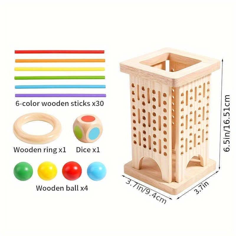 Jouets éducatifs en bois, jeux de société interactifs pour plusieurs, photo 16