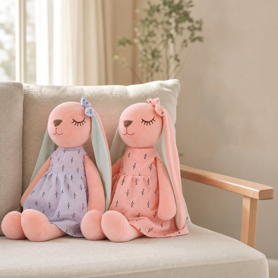 Nouvelle Poupée en Peluche Lapin à Longues Oreilles Douce et Mignonne — Monptitlou