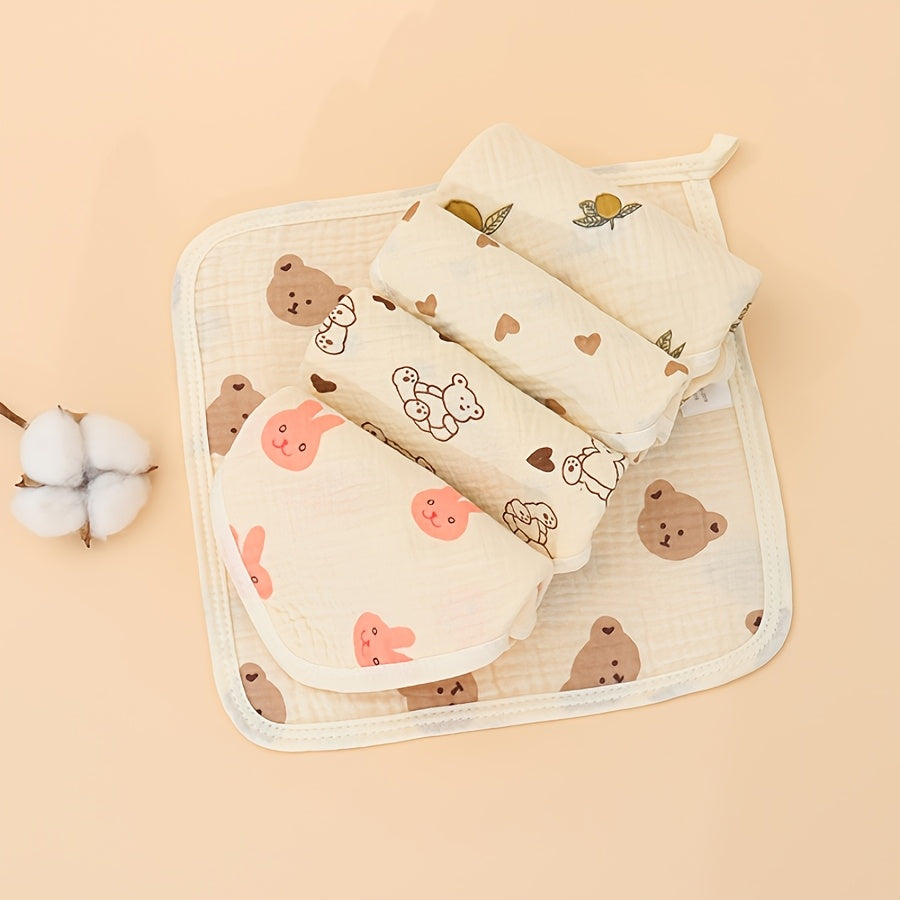 Lingettes en mousseline de coton 4 couches, douces pour bébé — Monptitlou