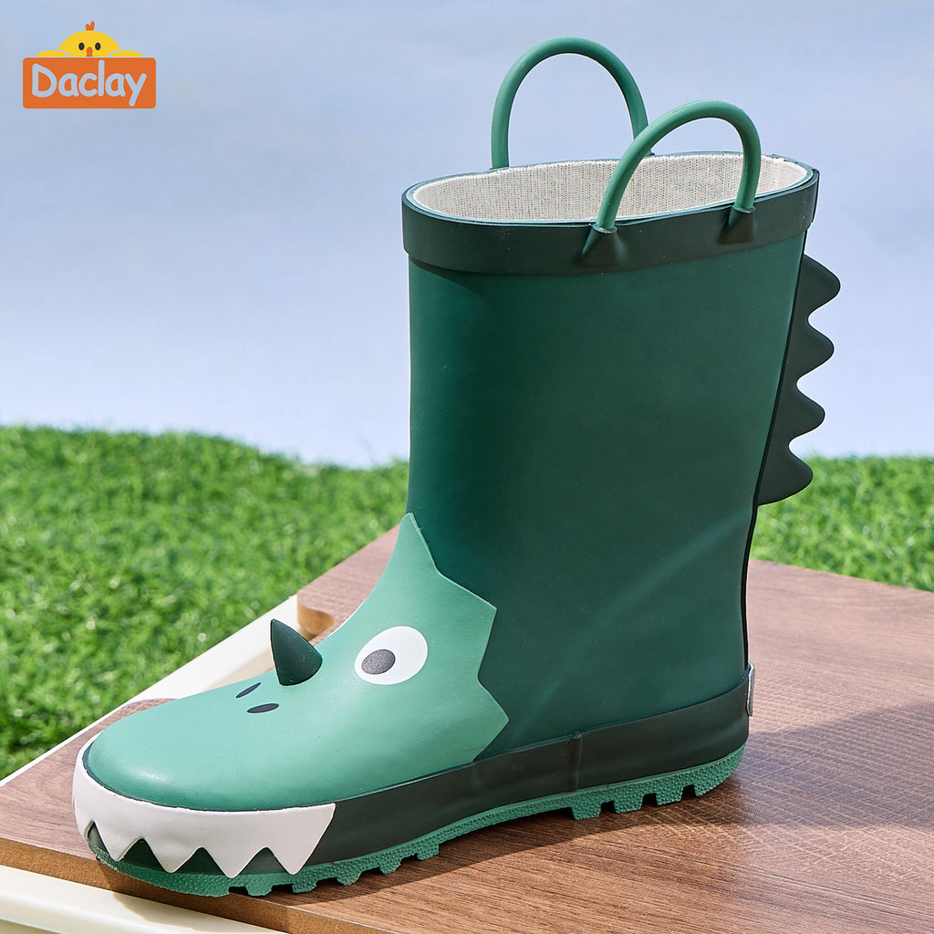 Bottes de pluie vertes, tendance et mignonnes — Monptitlou