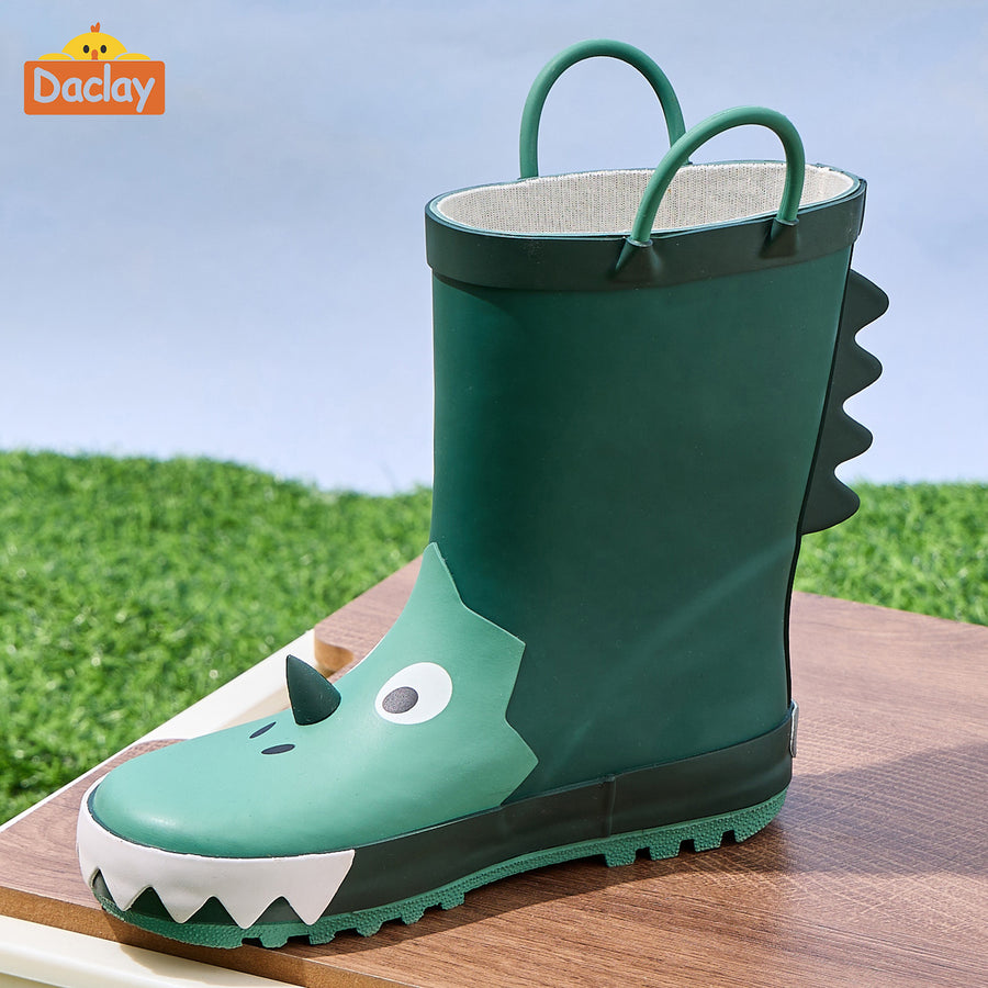 Bottes de pluie vertes, tendance et mignonnes — Monptitlou