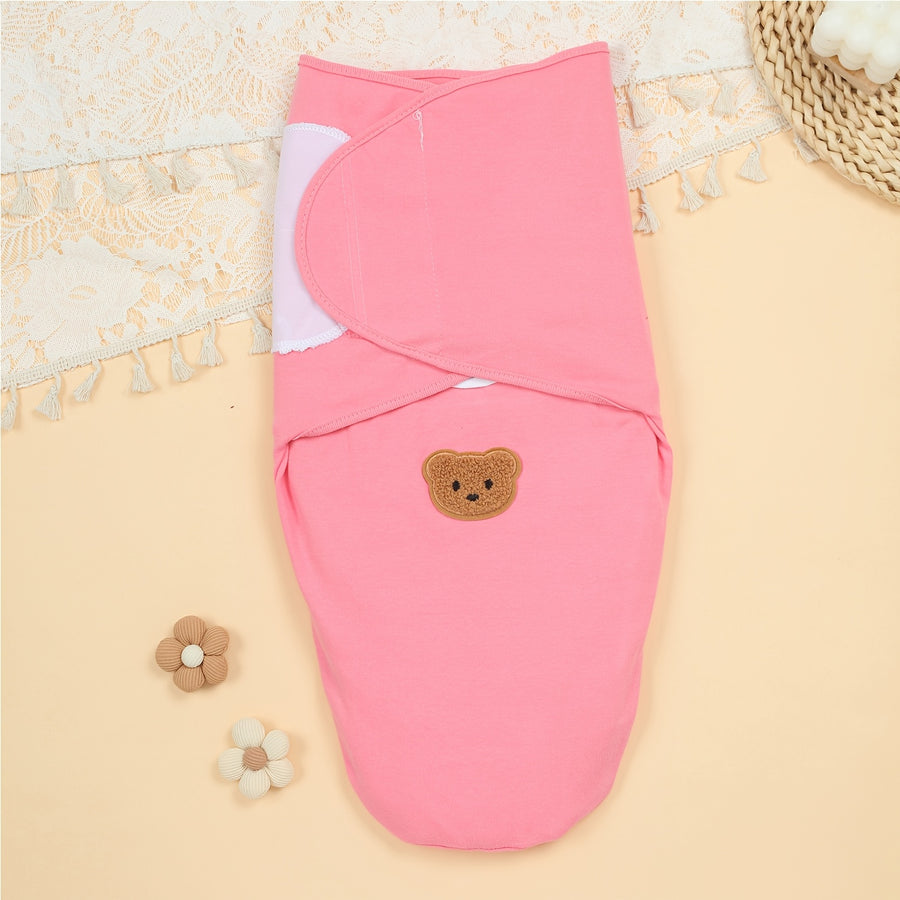 Sac de couchage 1 pièce pour enfant en pur coton avec écusson ours — Monptitlou