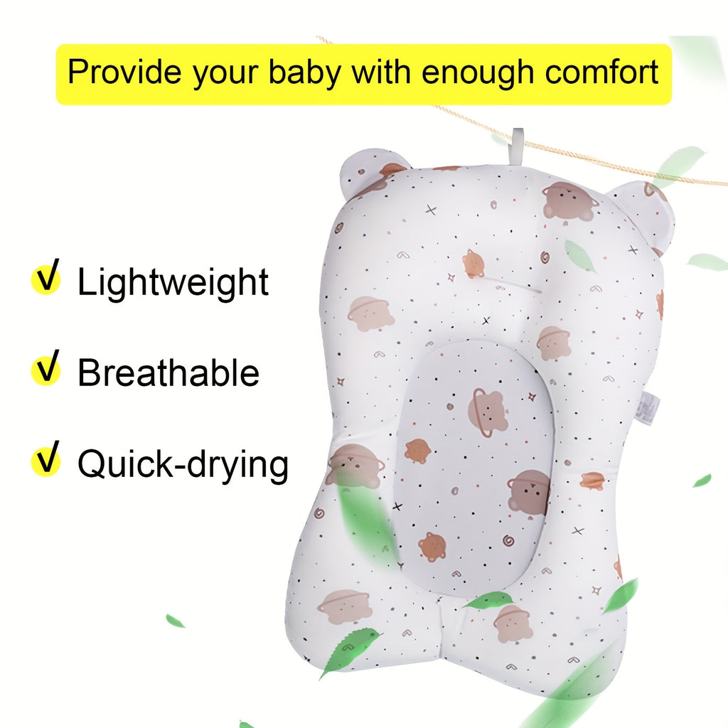 1 Coussin de Bain Confortable pour Nouveau-né avec Support Lombaire et — Monptitlou
