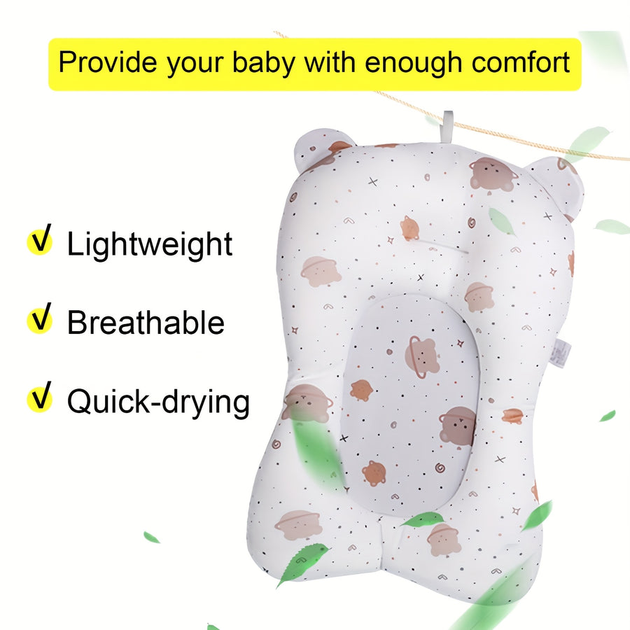 1 Coussin de Bain Confortable pour Nouveau-né avec Support Lombaire et — Monptitlou
