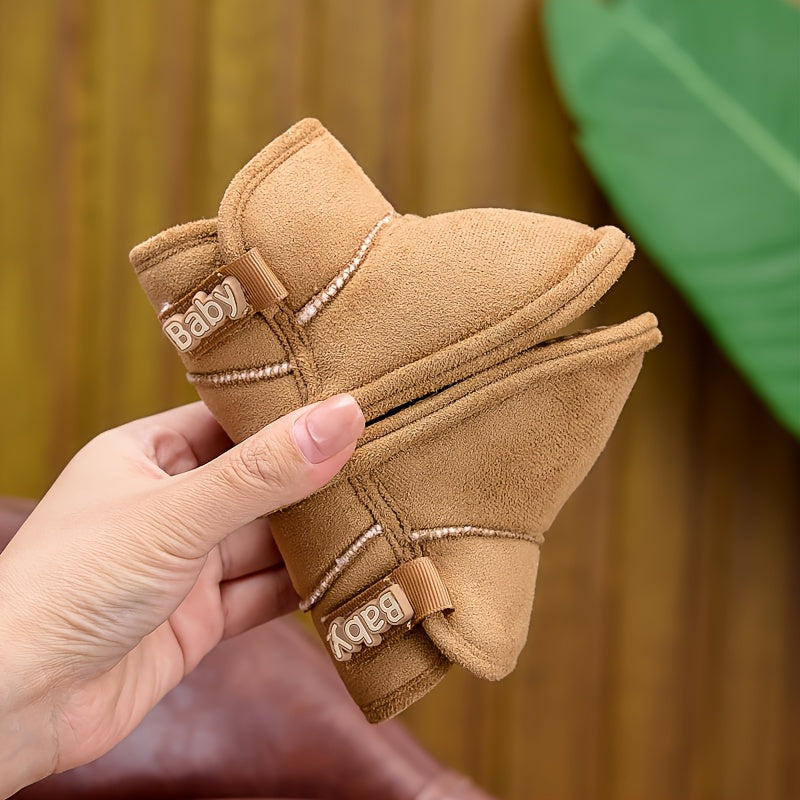 Bottes bébé hiver, chaudes et confortables, tendance, doublure polaire — Monptitlou