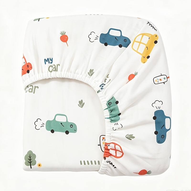 Bébé Pure Respirant Doux Absorption d'Humidité Imprimé Dessin Animé Lit — Monptitlou