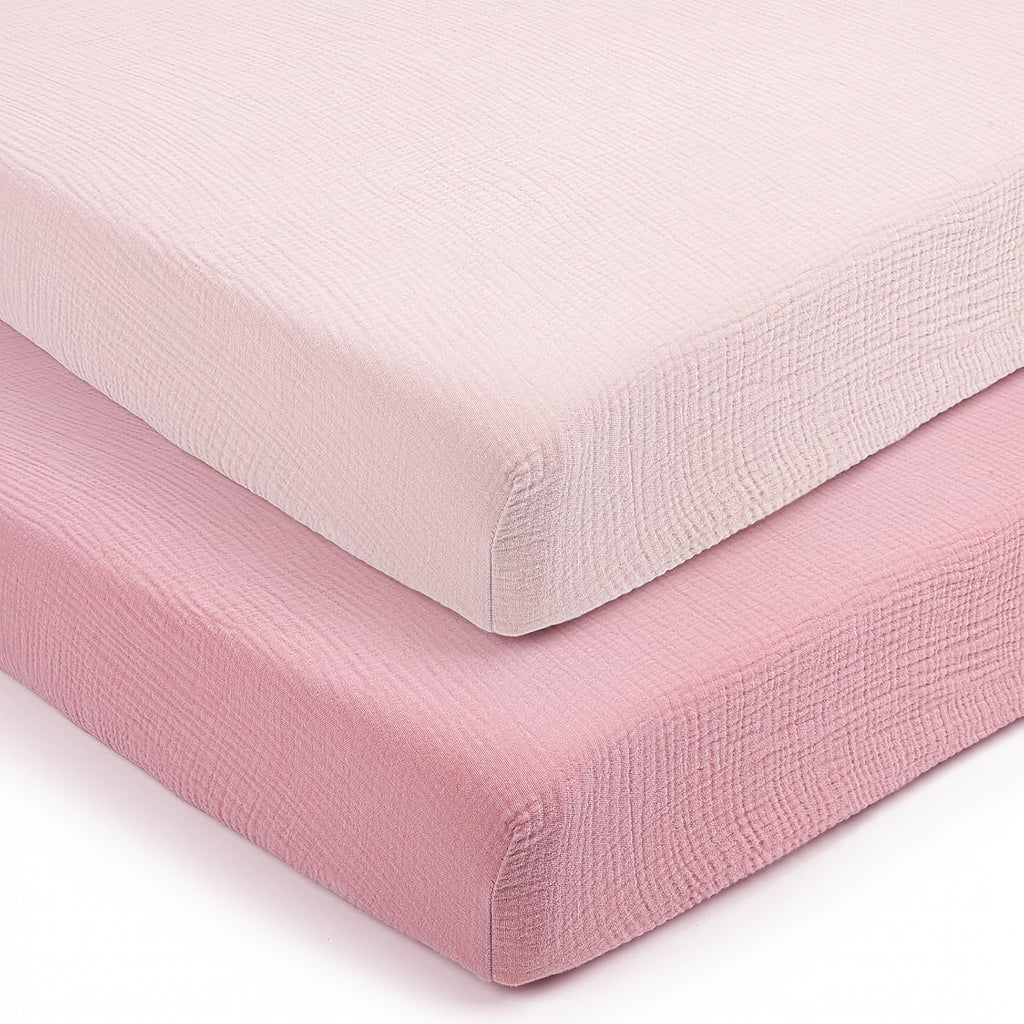 Draps de berceau en mousseline Étoile endormie — Monptitlou