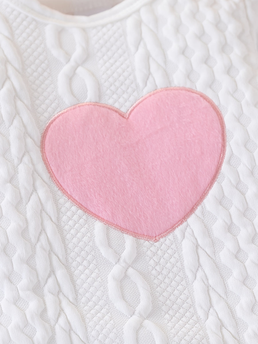 Grenouillère bébé tricotée jacquard, à pieds — Monptitlou