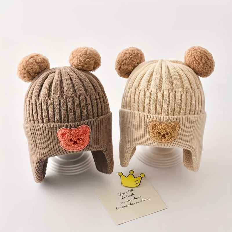 Bonnet Épaissi Adorable sur le Thème de l'Ours pour Garçons et Filles, photo 13