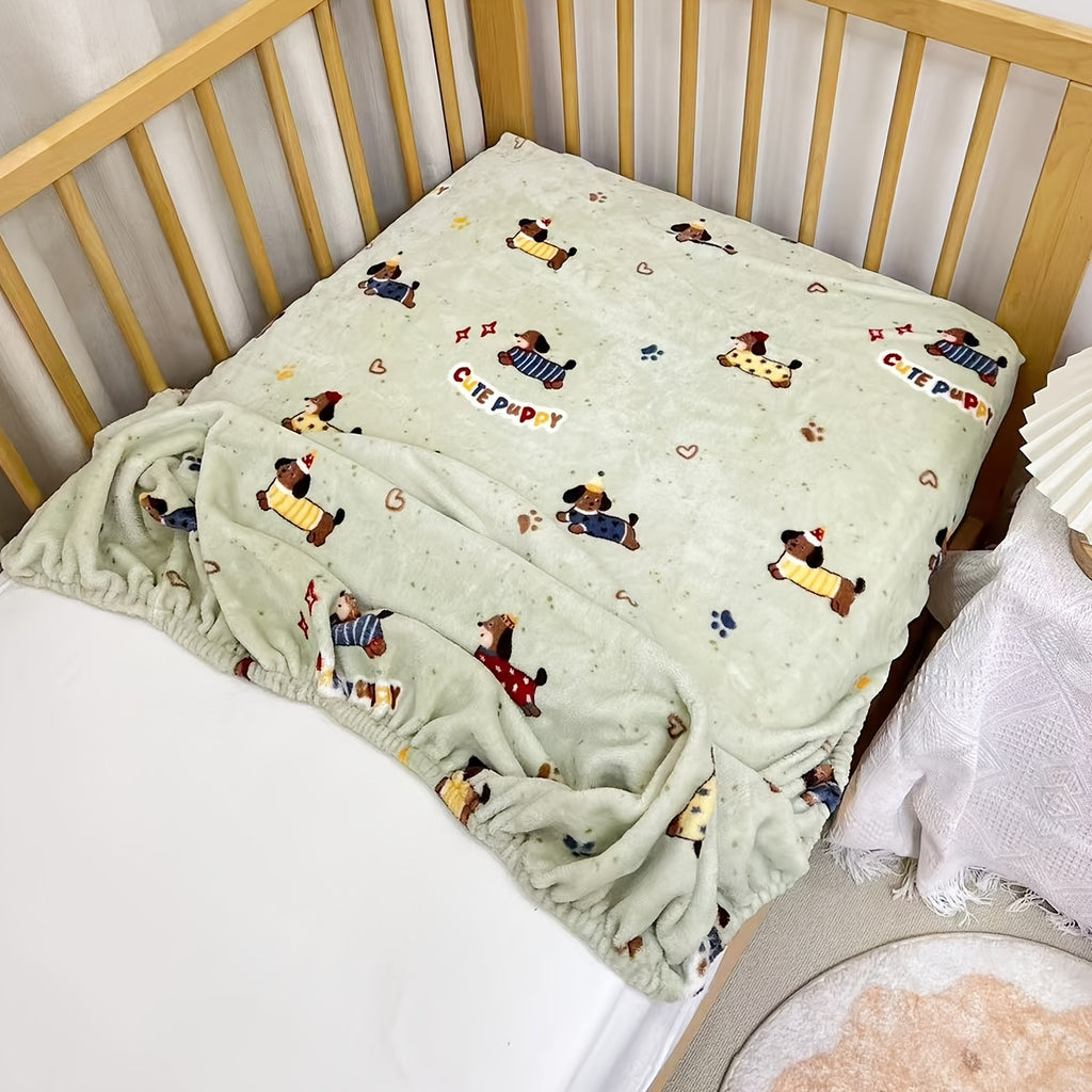 Drap-housse en peluche pour bébé, couvre-matelas épais — Monptitlou