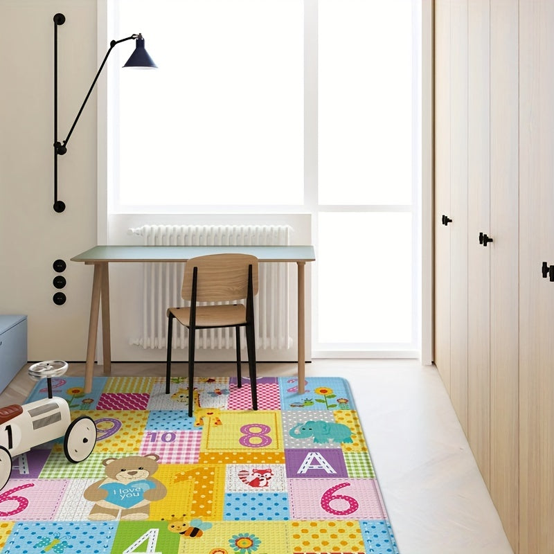 Tapis de jeu pliable double face pour enfants — Monptitlou