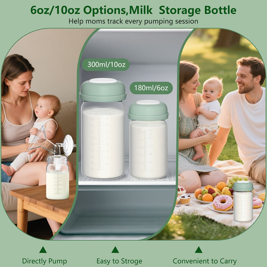 Collection de Bouteilles de Stockage de Lait Maternel — Monptitlou
