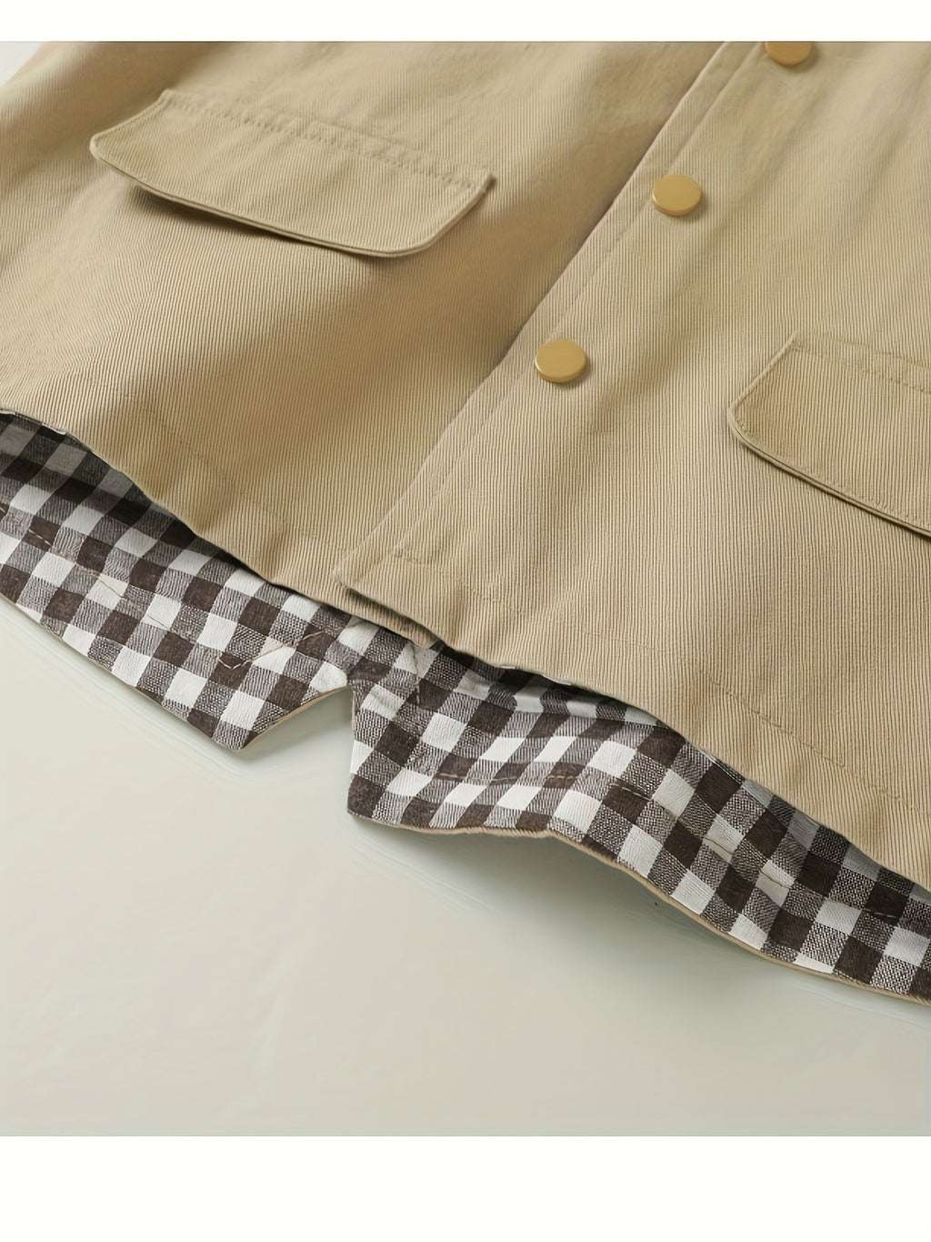 Veste à capuche manches longues couleur unie décontractée pour bébés — Monptitlou
