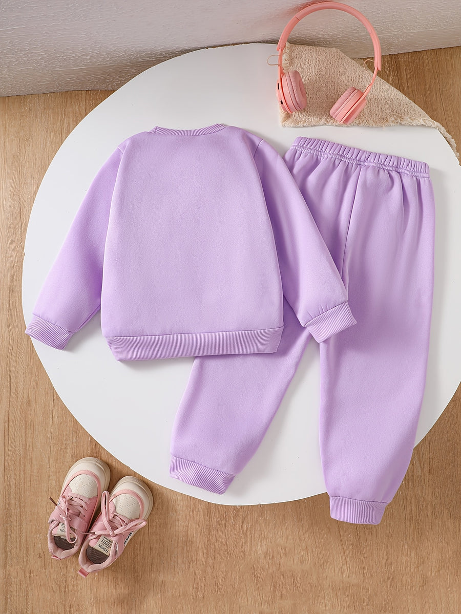 Ensemble 2 pièces. Sweatshirt à col ras du cou et pantalon long pour — Monptitlou