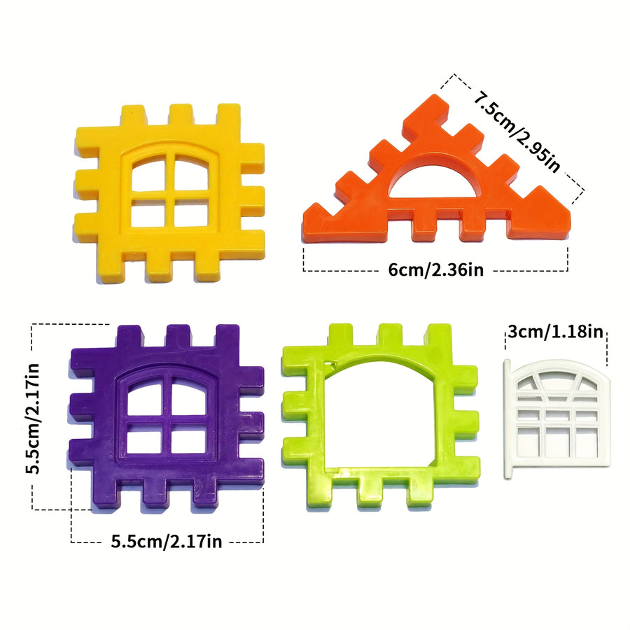 /70/100/125 pièces jeu de puzzles en plastique portable pour enfants à — Monptitlou