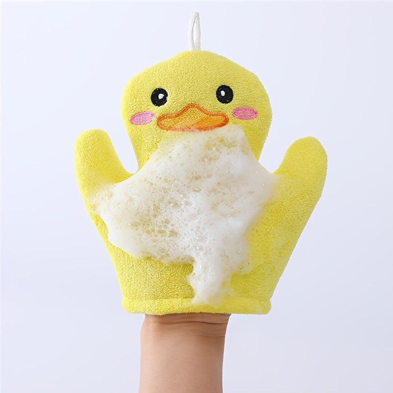 Petits Manchons de Massage de Bain de Dessin Animé Canard Jaune — Monptitlou