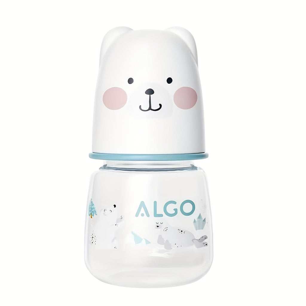 Biberon large bouche 60 ml, matériau alimentaire, tétine souple — Monptitlou