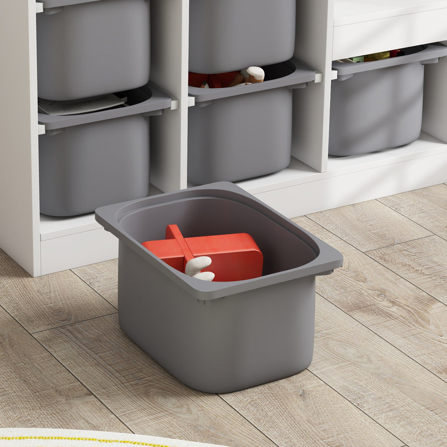Meuble de rangement pour jouets avec 6 bacs amovibles et 3 niveaux — Monptitlou