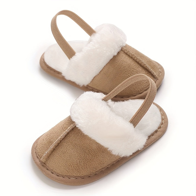 Chaussons Douillets en Peluche pour Bébé Fille - Semelle Souple et Antidérapante pour le Confort Intérieur | Mignons et 