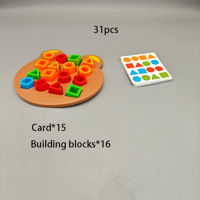 Jeu de puzzle éducatif en forme d'ours avec accessoires — Monptitlou Image