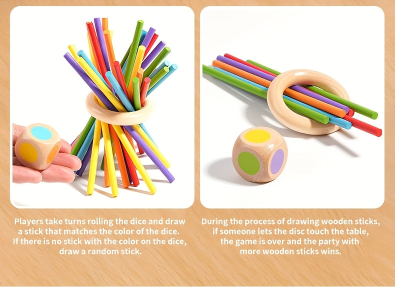 Jouets éducatifs en bois, jeux de société interactifs pour plusieurs — Monptitlou