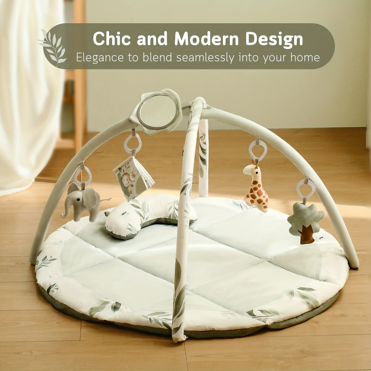Tapis d'éveil pour bébé, tapis de jeu, tapis pour le ventre — Monptitlou Image