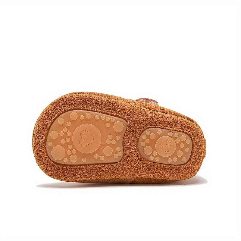 Chaussures de bébé à semelle souple en cuir véritable respirant — Monptitlou