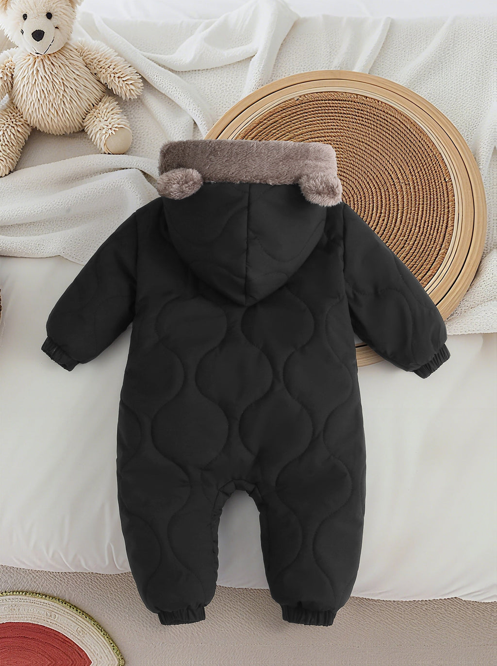 Combinaison d'hiver épaisse en polaire pour l'automne et l'hiver — Monptitlou