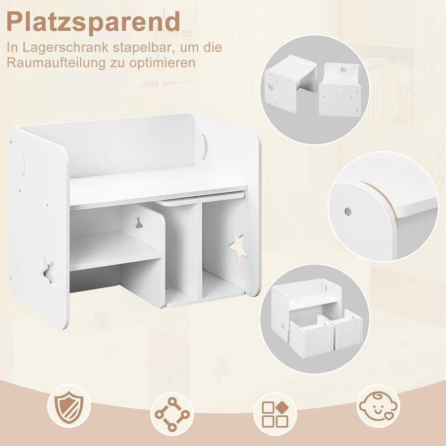 Table avec 2 chaises, set table et chaises, set d’assise — Monptitlou