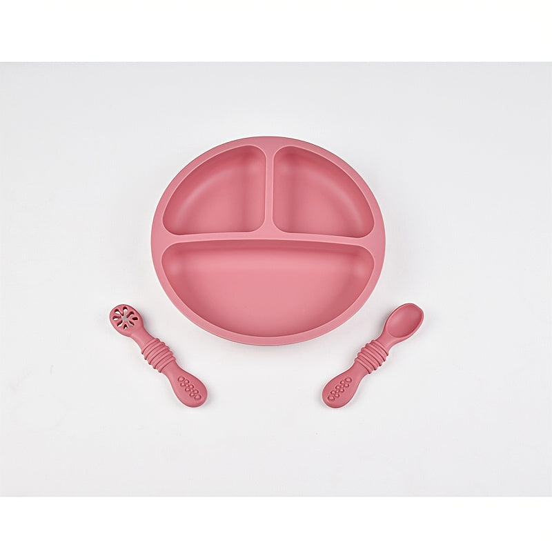 Ensemble de couverts en silicone alimentaire pour bébé — Monptitlou
