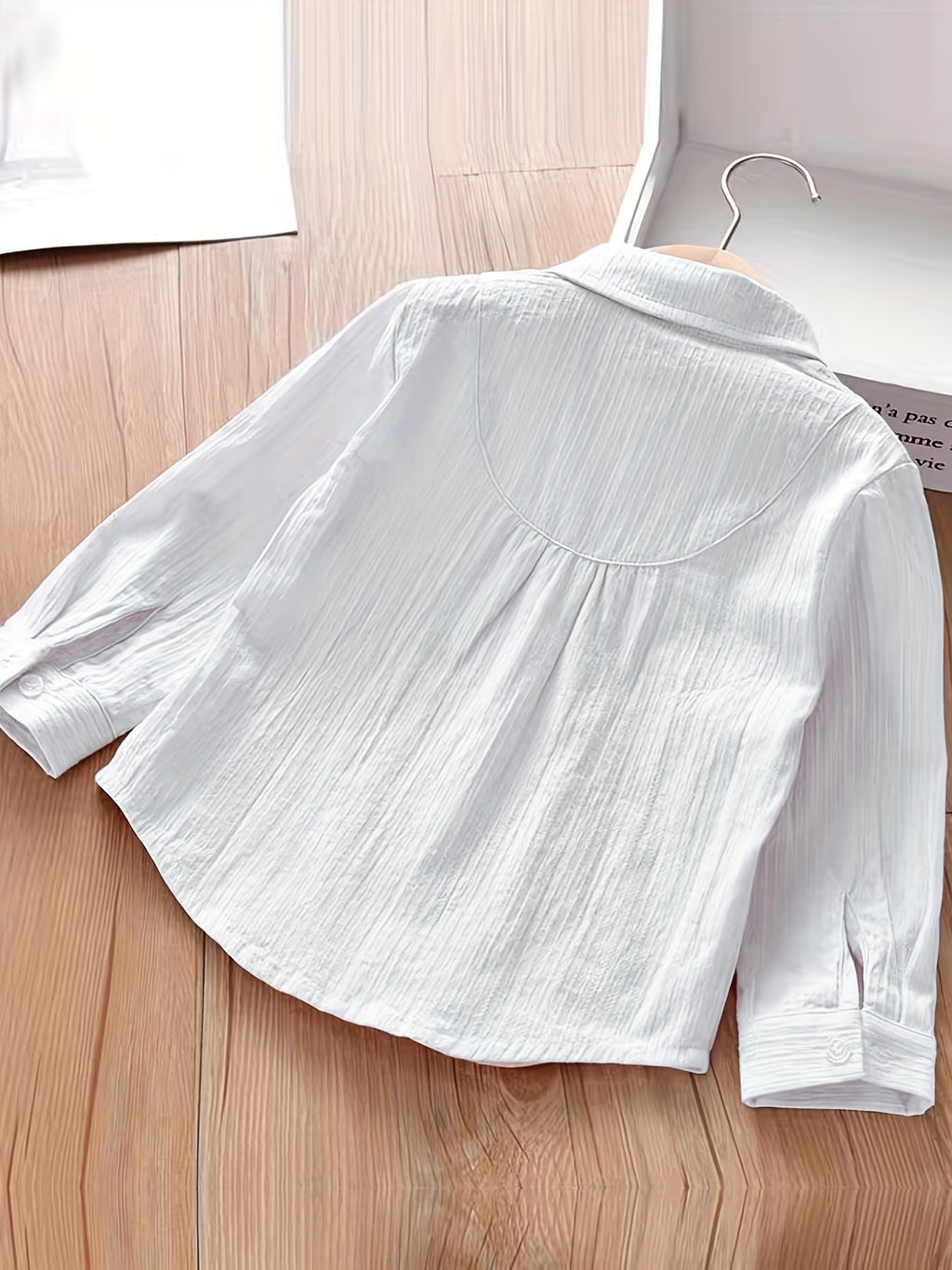 Chemise Brodée à Manches Longues pour Fille pour Printemps/Automne — Monptitlou