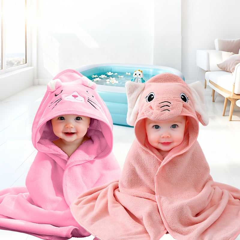 Nouvelle Serviette de Bain à Capuche pour Enfants — Monptitlou