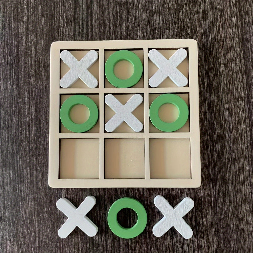 Jeu de morpion en bois pour enfants — Monptitlou