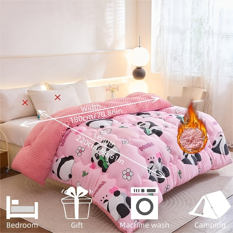 Ensemble de couette 3 pièces Panda Bébé Floral — Monptitlou