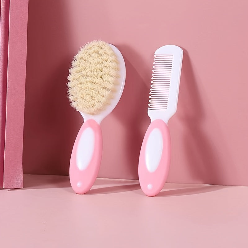 Ensemble de brosse et peigne pour bébé, deux pièces — Monptitlou