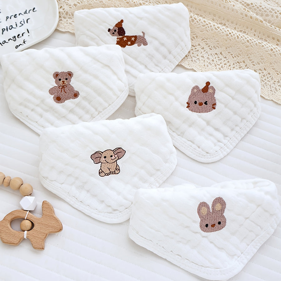 /Pack Bavoirs Bébé Brodé Dessin Animé Mignon — Monptitlou