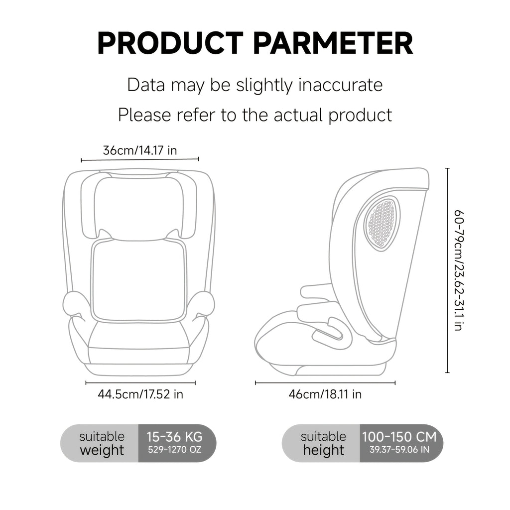 CC17B Siège Auto Bébé Sécurité ECE R129 Adapté pour 100-150Cm, environ 3 — Monptitlou