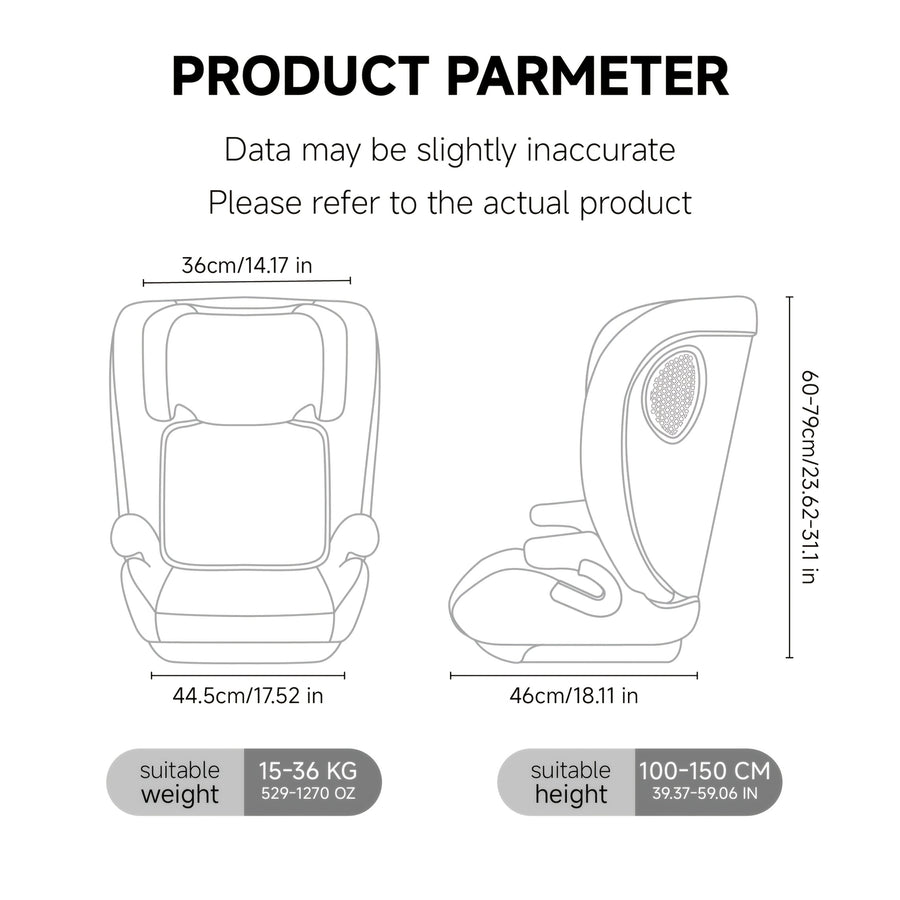 CC17B Siège Auto Bébé Sécurité ECE R129 Adapté pour 100-150Cm, environ 3 — Monptitlou