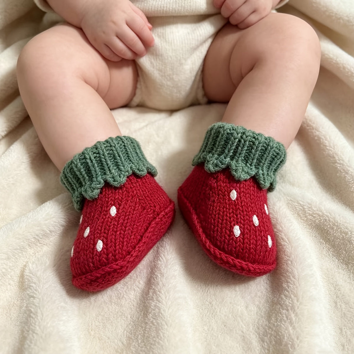 1 Paire de Chaussures pour Enfants Tricotées à la Main — Monptitlou Image