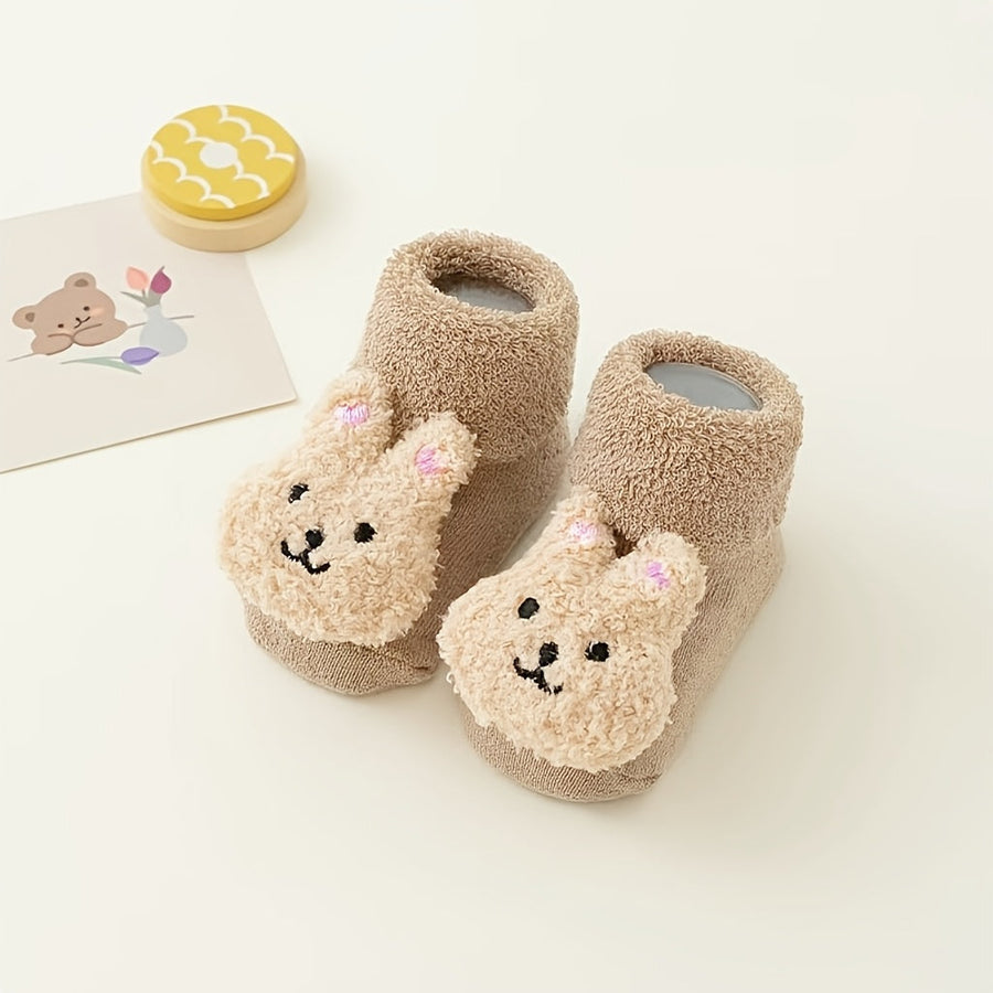 Une Paire de Chaussons Chaussettes Antidérapants pour Nouveau-nées avec — Monptitlou
