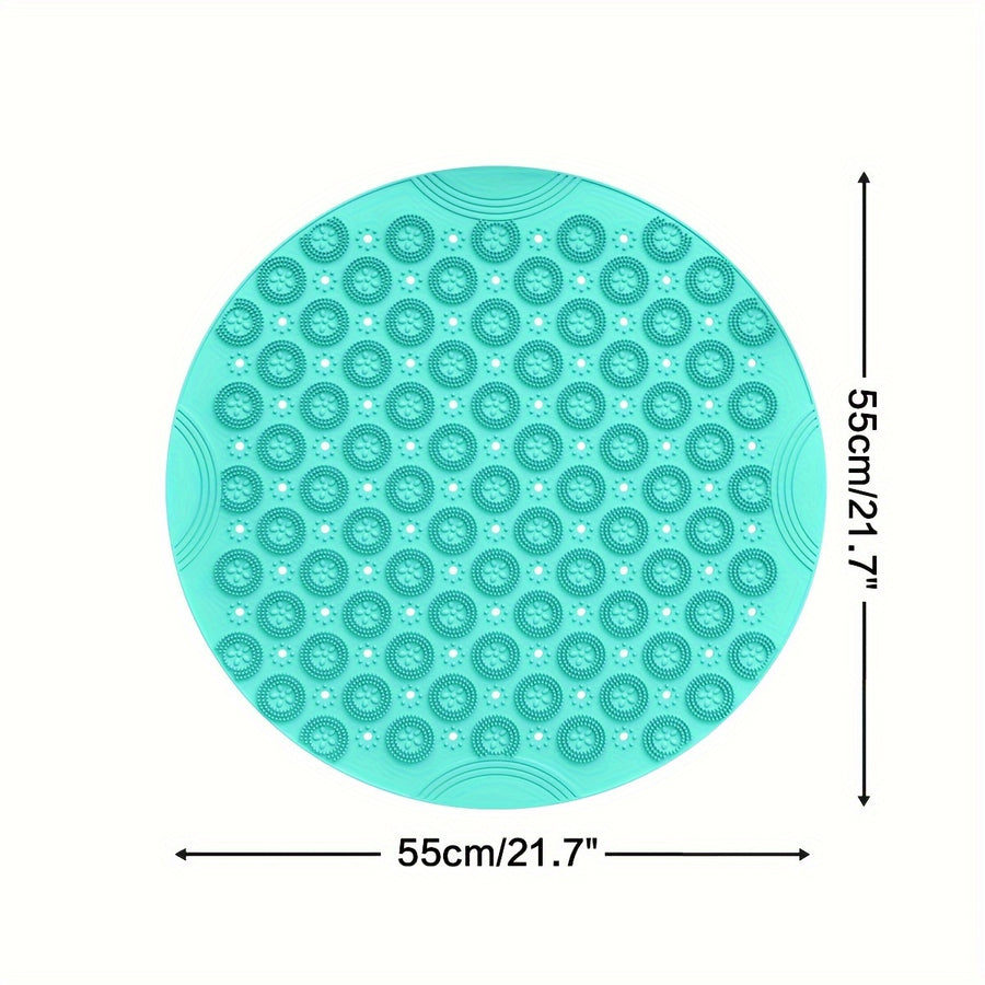 Tapis de bain de douche antidérapant, cercle, tapis de baignoire — Monptitlou