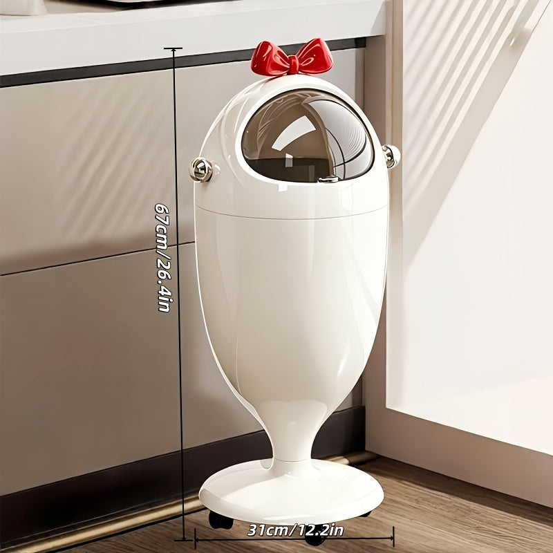 Poubelle créative en forme de verre à vin avec couvercle — Monptitlou Image