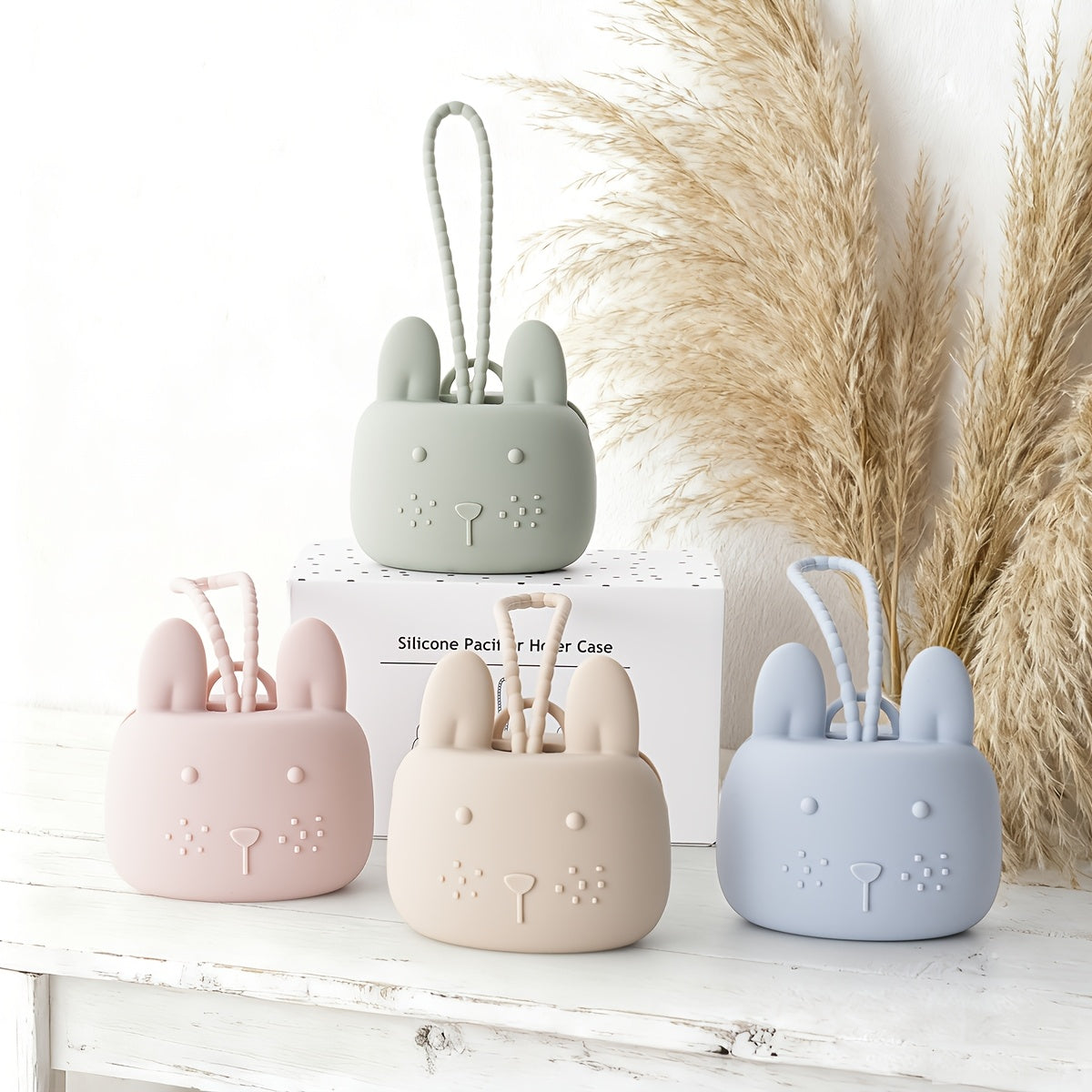 [Sac rangement silicone] 1 pc Boîte à Tétine en Silicone en Forme de — Monptitlou Image