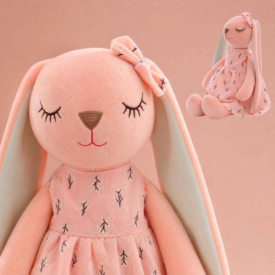 Nouvelle Poupée en Peluche Lapin à Longues Oreilles Douce et Mignonne — Monptitlou