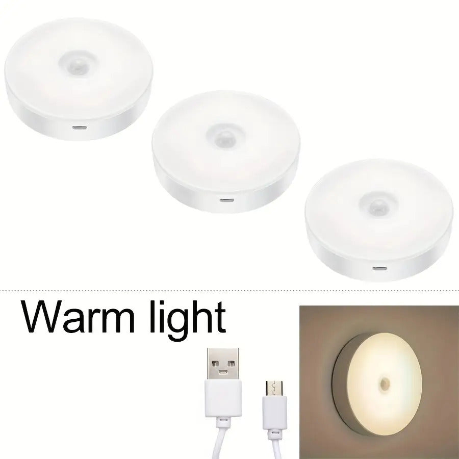 Lampe Murale à Détecteur de Mouvement, Veilleuse LED Rechargeable — Monptitlou
